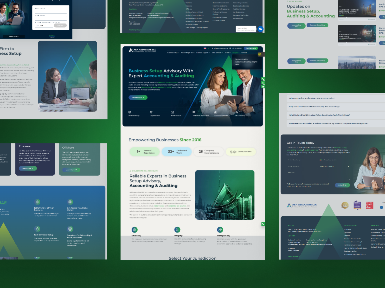 Business Setup & Accounting Advisory — Corporate Website UI project preview